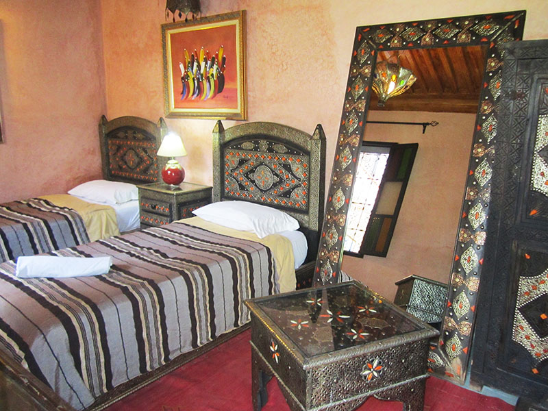 chambre twin fanous de riad à marrakech pas cher